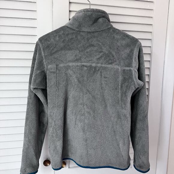 Patagonia Synchilla Snap-T Fleece Pullover Women’s Medium Gray Teal Trim - Picture 5 of 7